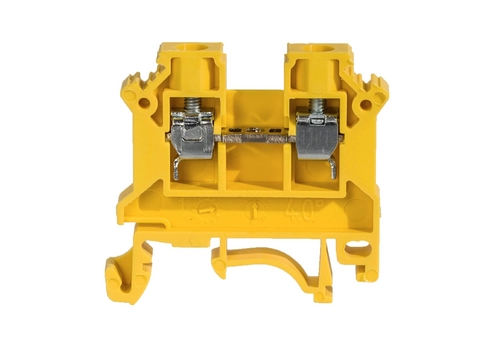 Rail-mounted screw terminal block NOWA series, 4,0 mm², TS 32,35, 1 track