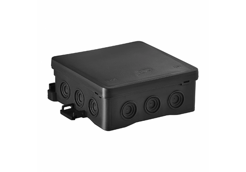 Surface junction box NS7 FASTBOX&HOOK black