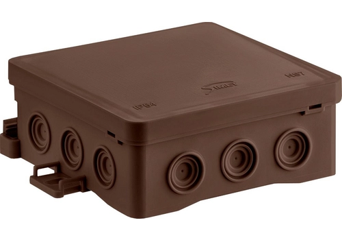 Surface junction box NS7 FASTBOX&HOOK brown