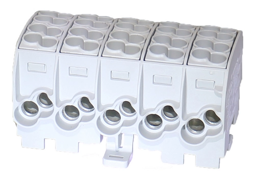 SCB 25-5X Blok rozdzielczy - odgałęźny Al/Cu 80150, pięciobiegunowy, 25 mm², SIMBLOCK