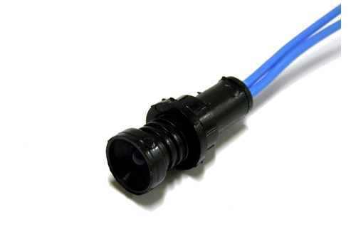 Diode indicator light, 5 mm casing, 230V, blue