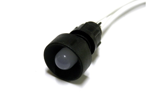 Diode indicator light, 10 mm casing, 230V, white