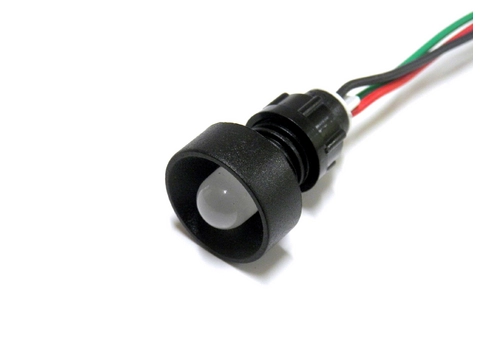 Diode indicator light, 10 mm casing, 230V, red-green