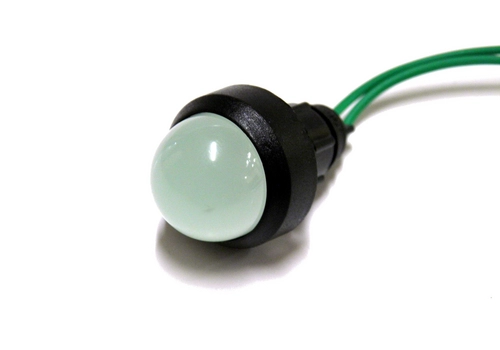 Lampka diodowa, klosz 20 mm, 230V, zielona