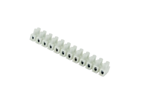 Thermoplastic connector strip with a pad, 2,5mm², 12-line