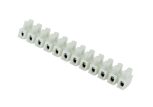 Thermoplastic connector strip with a pad, 6 mm², 12-line