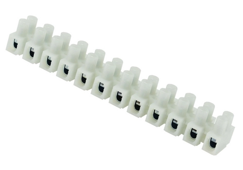 Thermoplastic connector strip with a pad, 10mm², 12-line