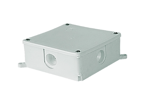 Surface junction box with grommets IP44 (125x125x45 mm)