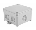 Surface junction box 55 x 93 x 93 mm²with integrated gromm²t, self-locking, Fastbox series