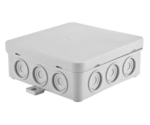 Surface junction box 39 x 100 x 100 mm²with integrated gromm²t, self-locking, Fastbox series