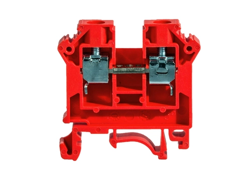 Rail-mounted screw terminal block NOWA series, 6,0 mm², TS 35, 1 track