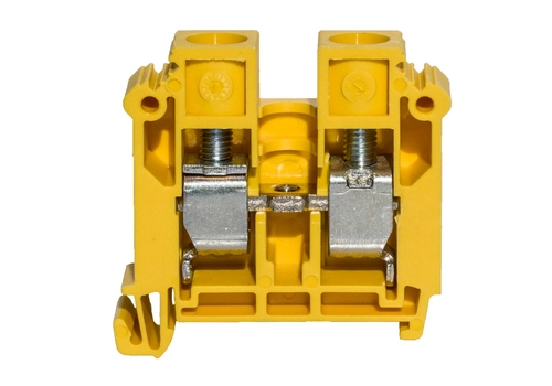 Rail-mounted screw terminal block, standard series, 16,0 mm², TS 32,35, 1 track