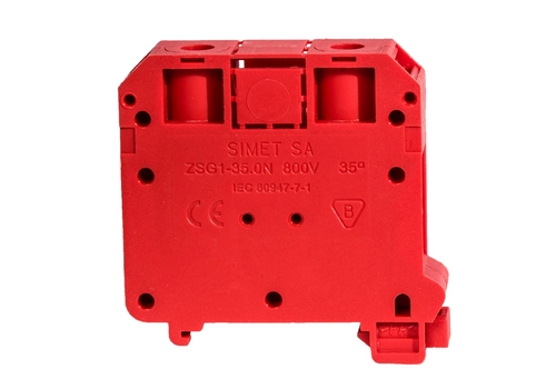 Rail-mounted screw terminal block, NOWA series, 35,0 mm², TS 35, 1 track