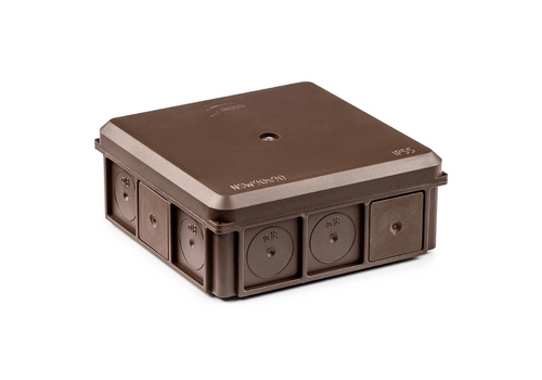 Surface junction box 90x37x90 mm, IP55, with glands, with screw