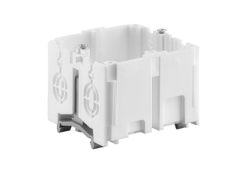 Junction box 60 mm for channels, 48 x 71 x 71 mm, mounted on a TS35