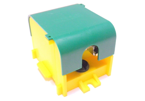 1-segment electric main branch terminal (clamp: 1x70mm² - 4x16mm²)/ with a cover