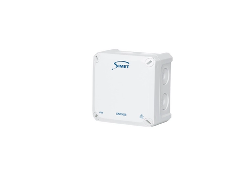 Surface junction box 85x85x54, IP66, with membranes, white